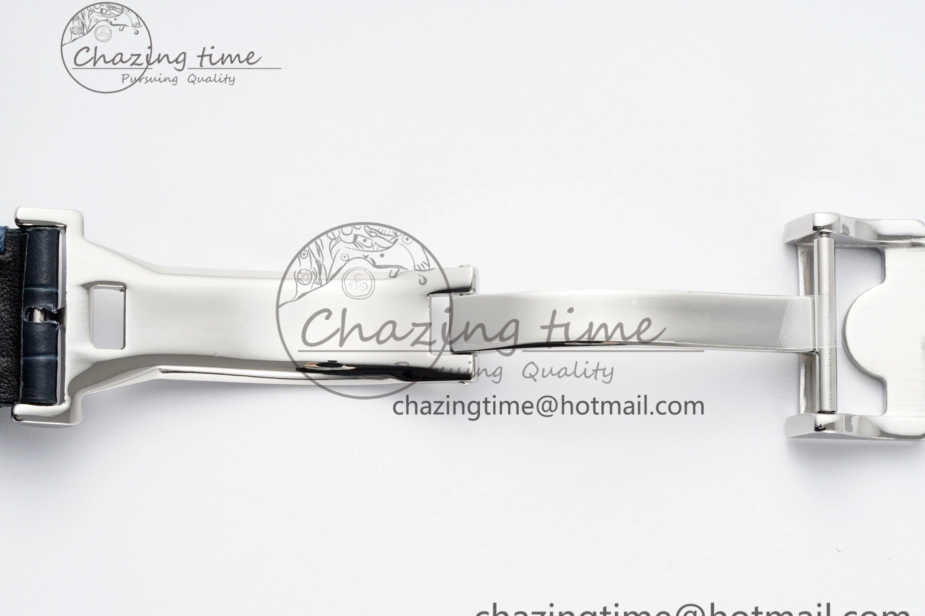 MIROTIME 0316 ZeroBulk Portuguese Real PR IW500715 SS AZF 1:1 Best Edition White Blue Dial on Blue Leather Strap A 7034